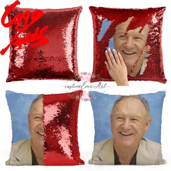 Gene Hackman china pagalvę | china Užvalkalas | Dviejų spalvų pagalvę | dovana jai | dovana jam | pagalvės | magic pagalvė